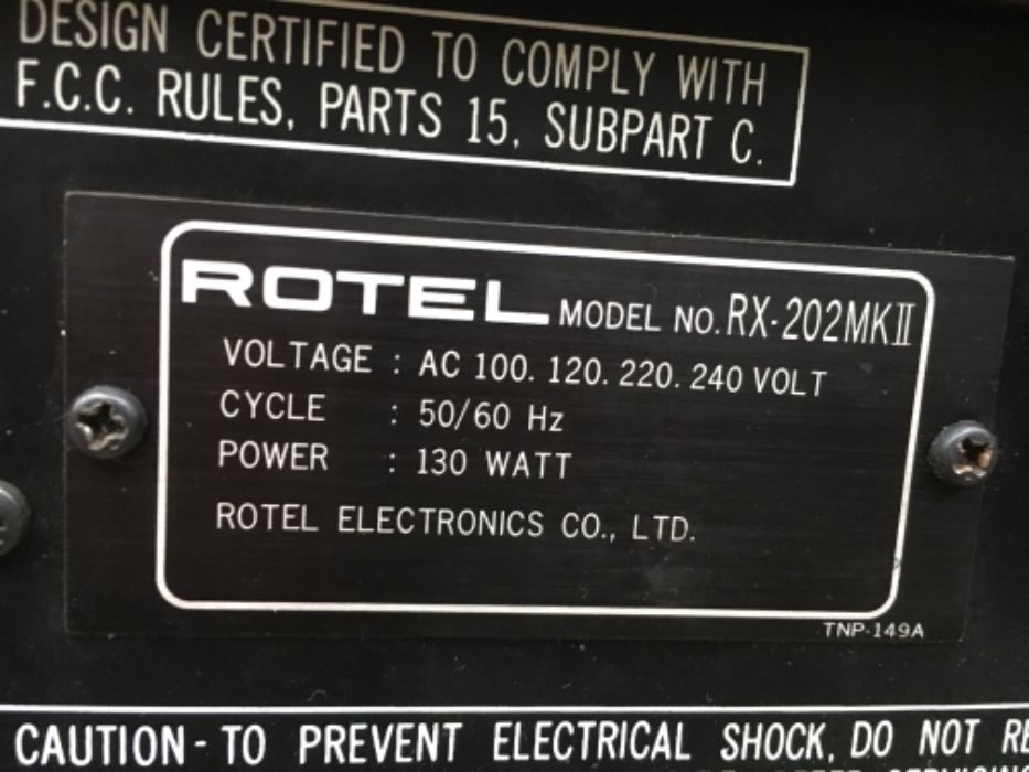 Rotel RX-202 стерео