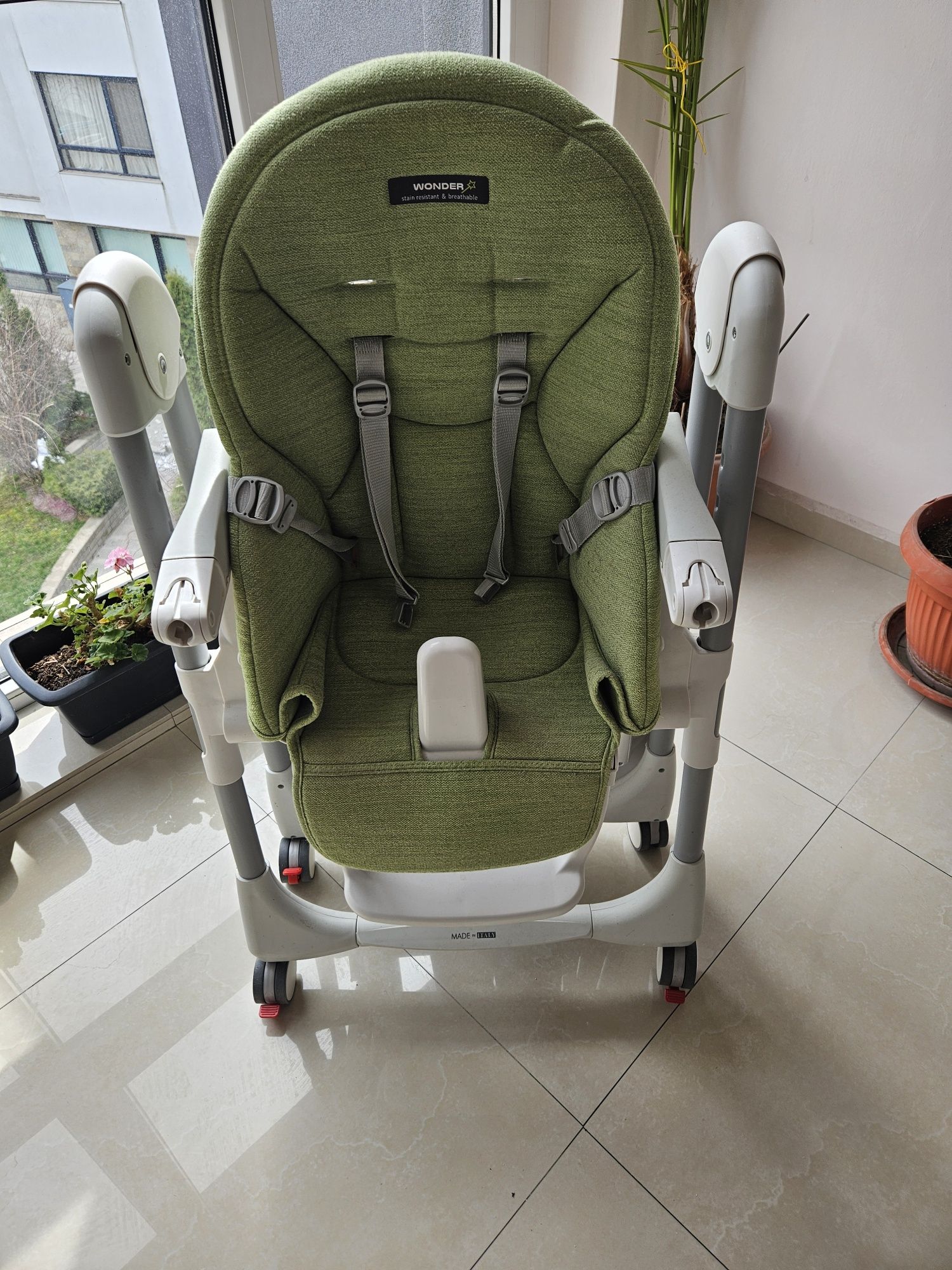 Столче за хранене Prima Pappa Follow me Peg Perego Wonder Green