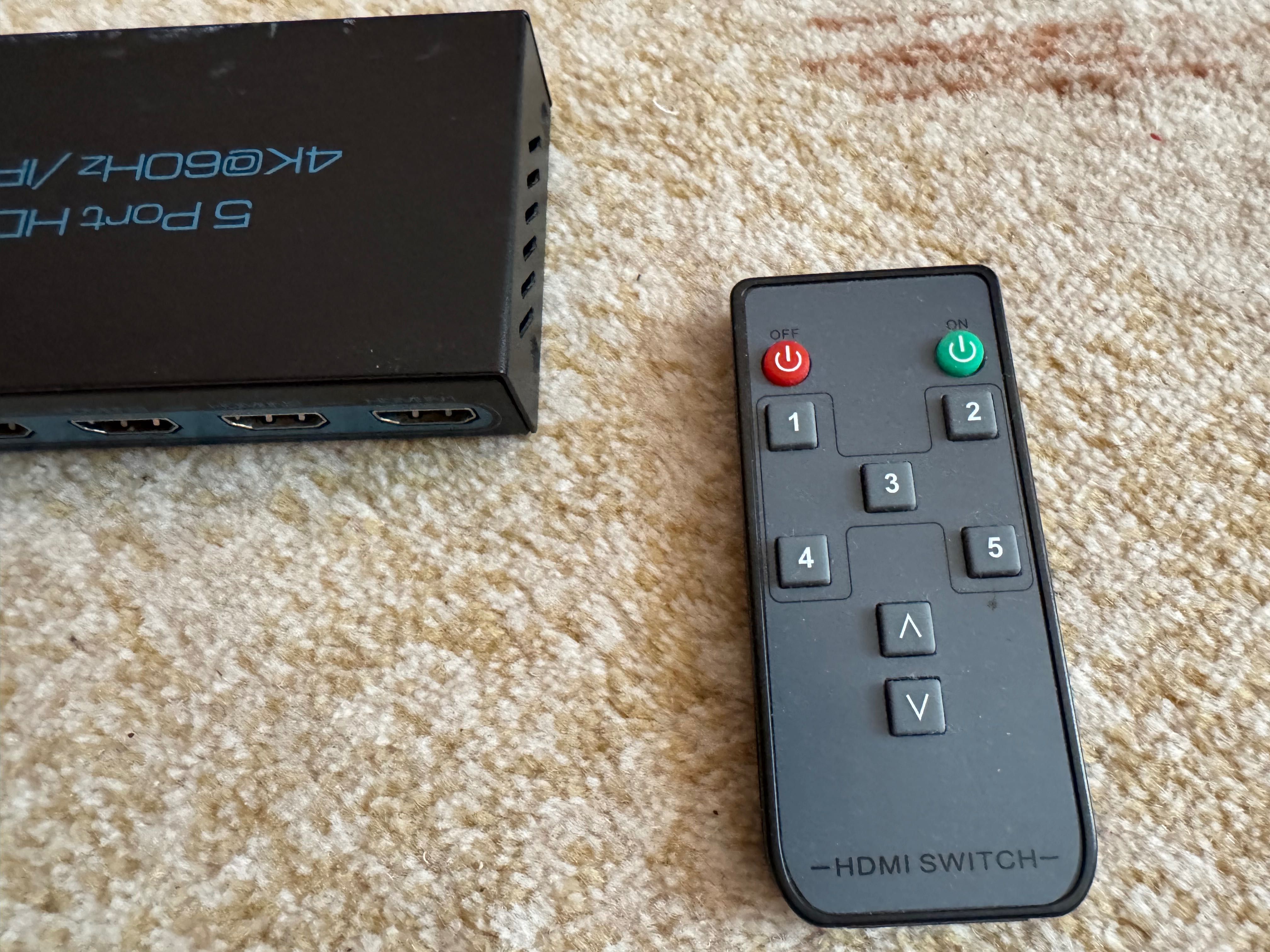 5 port HDR Switch, HDMI 2.1 суич / сплитер / аудио екстрактор 4K/60Hz