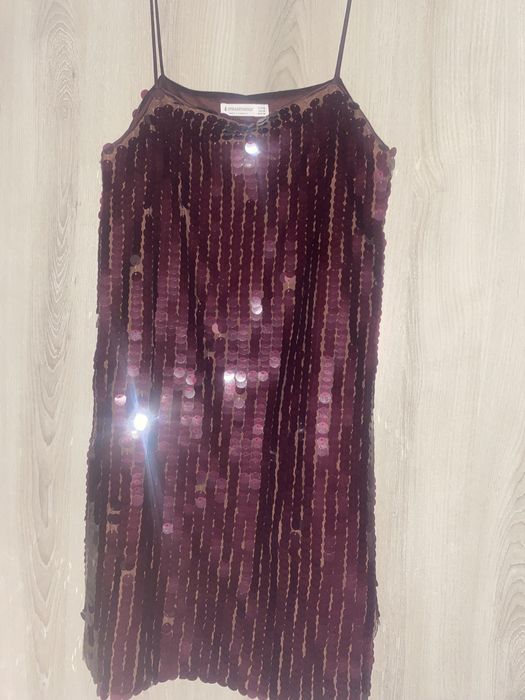 Дамска къса рокля с пайети