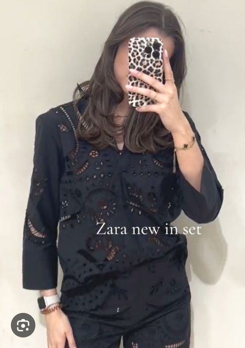 ZARA Lace Collection риза XS