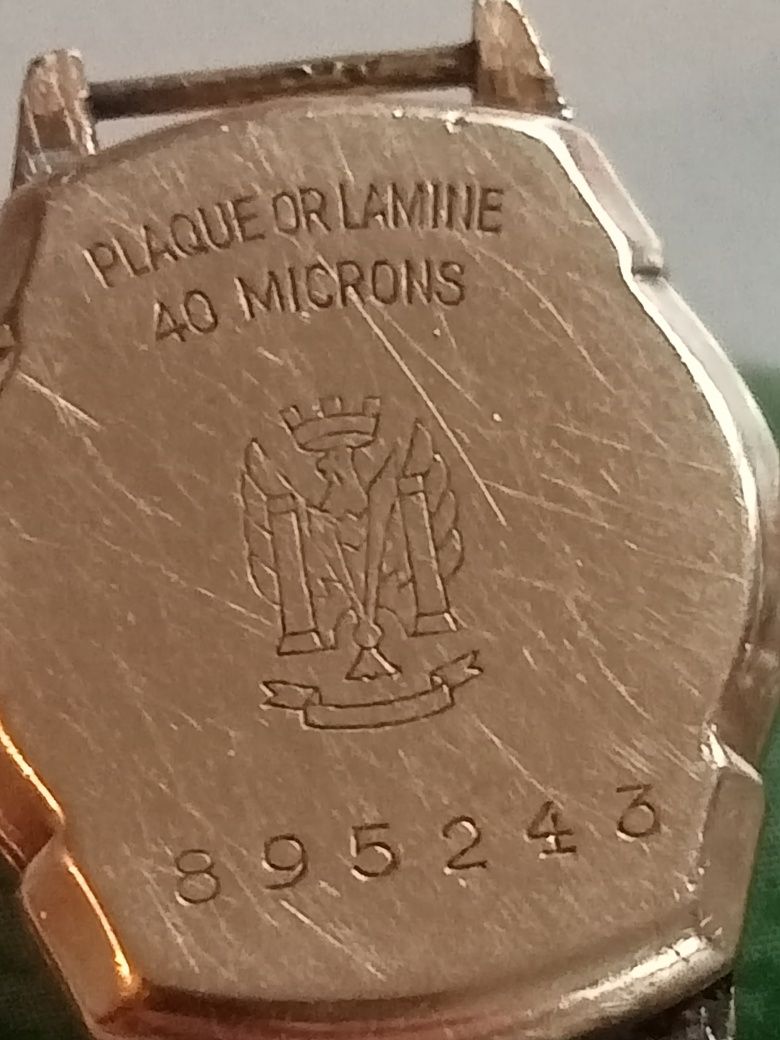 Ceas de mana mecanic femei placat cu aur 40 milicroni