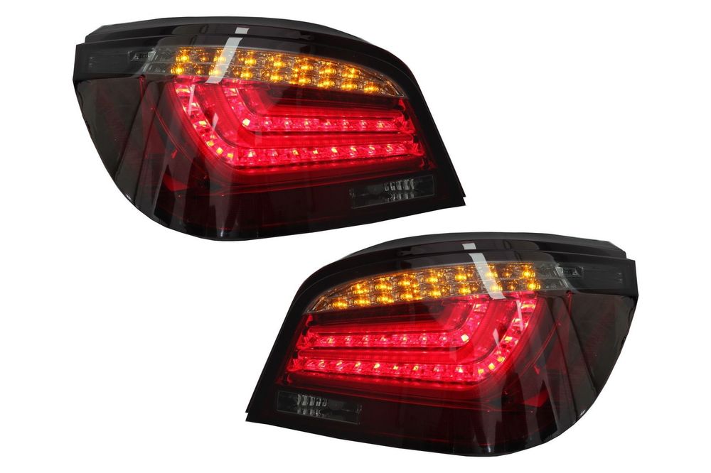 Stopuri LED Bar compatibil cu BMW Seria 5 E60 (2003-2007) Rosu Fumuriu