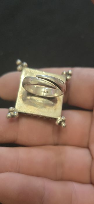 Inel argint masiv reglabil