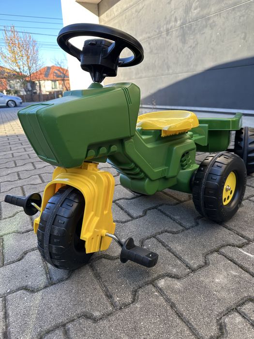 Tractoras John Deer, marca Rolly Toys