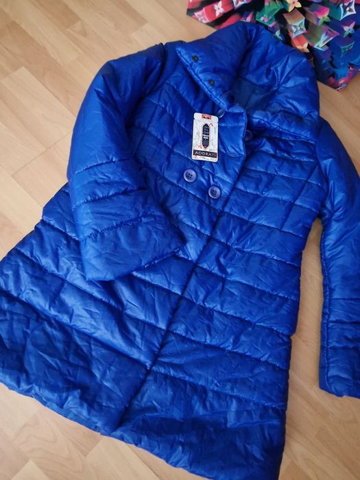 Geaca matlasata dama,Italia,albastru elecric,sezonul rece, super pret