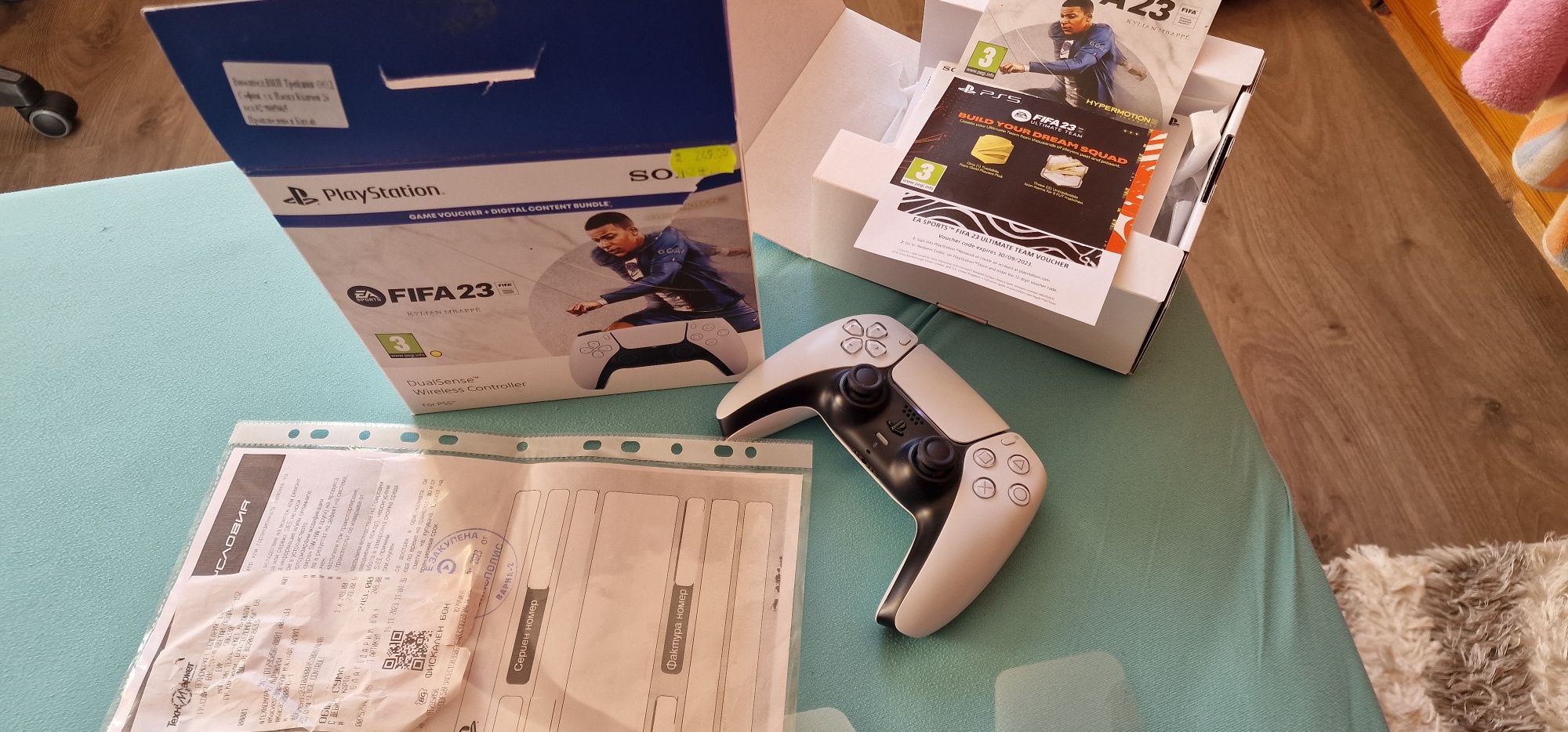 Sony playstation 5 disk edition + 2джойстика 2диск игри и зарядно