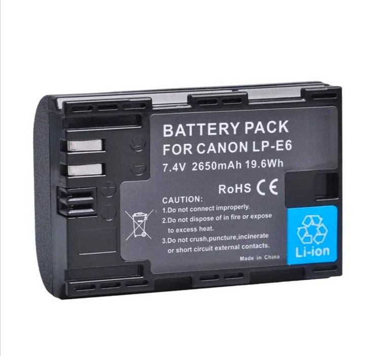 Acumulator tip LP-E6 pt Canon 5D Mark IV III II 6D 7D 70D 80D 90D 60D