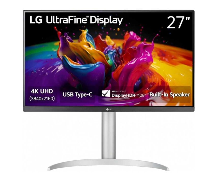 Монитор LG 27UP85N-W, 27", IPS панел, 4K UHD