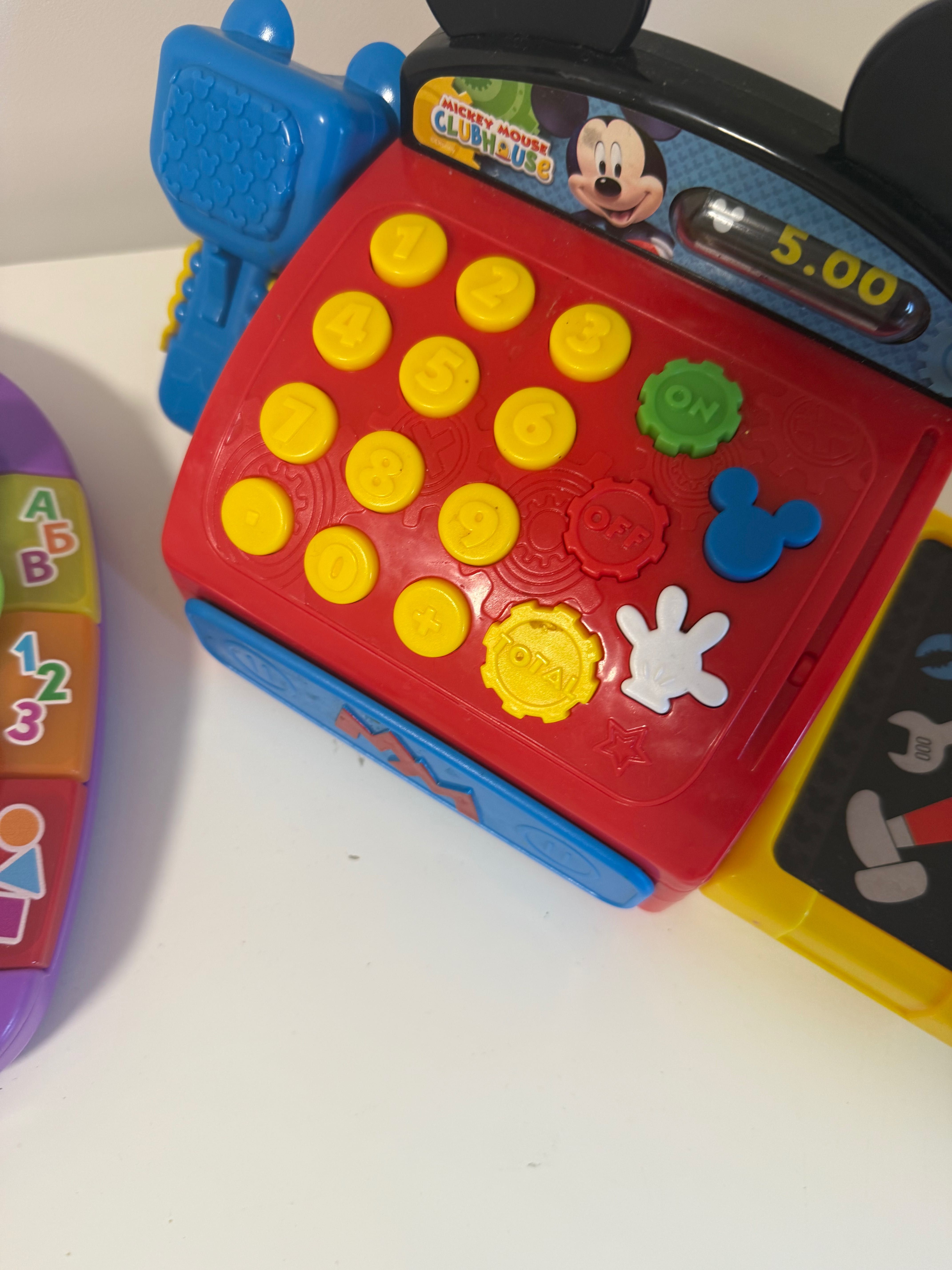 Fisher price книжка плус телефон и касичка сет в добро състояние