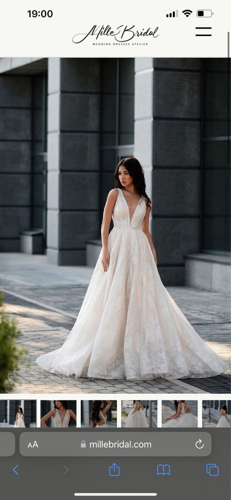 Сватбена булчинска рокля Gladis на Mille Bridal