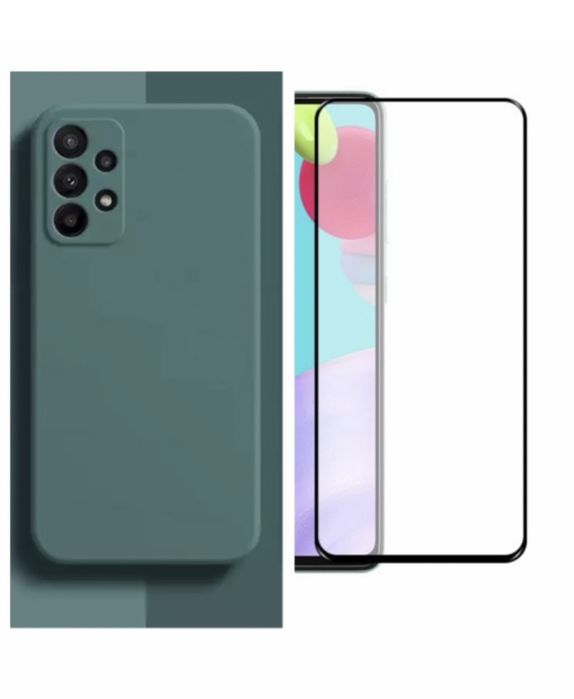Husa Interior Material si Folie Sticla Samsung A13/A23/A33/A35/A36/A56