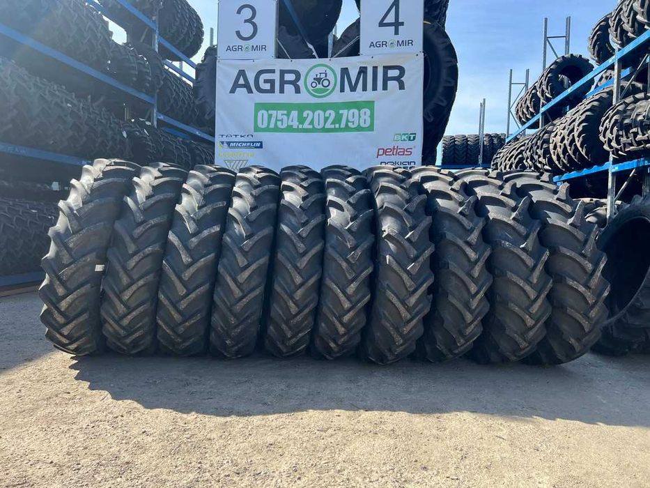 Anvelope noi 14.00-38 cu 8 pliuri marca BKT pt tractor romanesc U650