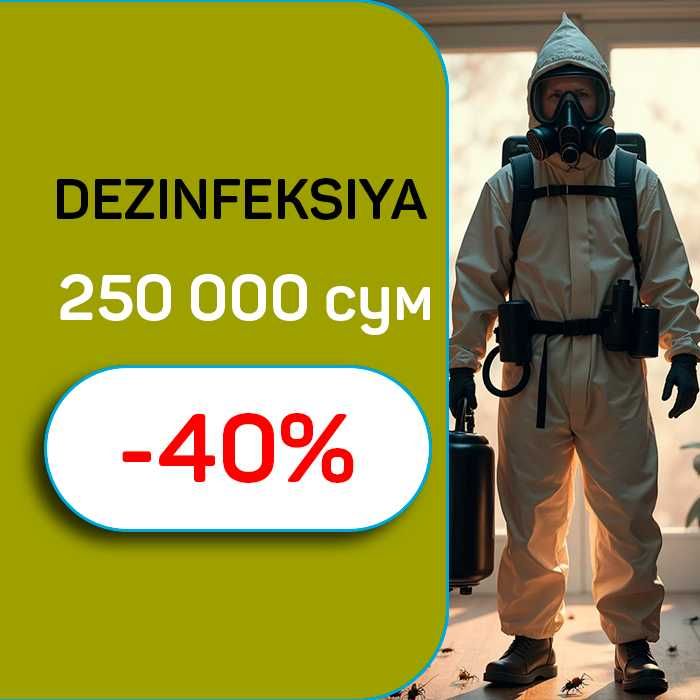 Дезинфекция Dezinfeksiya 24/7 обработка клоп, таракан, запахи, плесень
