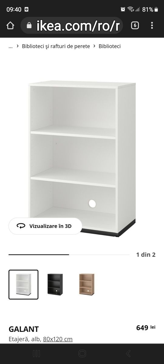 Etajera Ikea alba in stare impecabila