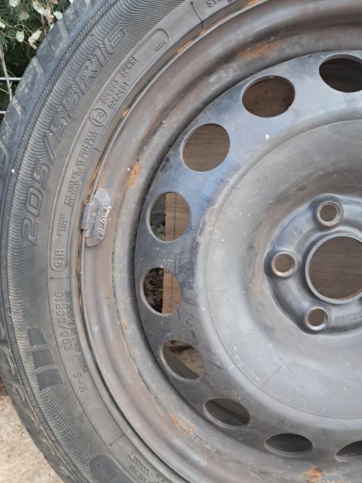 2 Jenti/jante tabla cu anvelope iarna