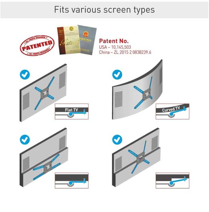 Suport perete TV 76cm Long 13-65 inch