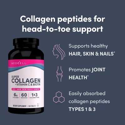 Коллаген NeoCell 360таб. Super Collagen+ C+ биотин+ протеин США