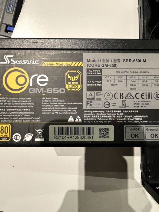 Sursa Seasonic gold+ 650w