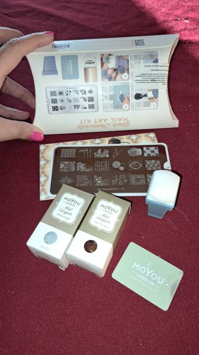 MoYou комплект печати за маникюр, допълнителни лакове и дизайни