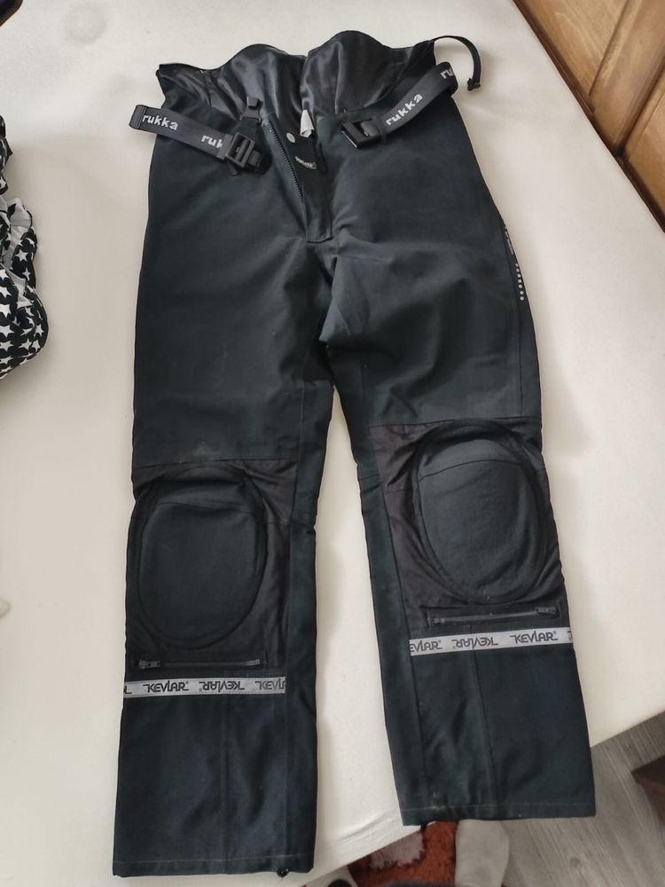 Pantaloni moto textil cu protectii