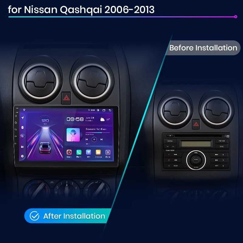Navigatie Android Dedicata Nissan Qashqai J10 (2007-2013), BT, Carplay