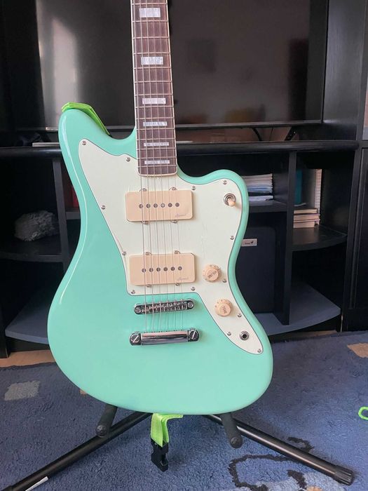 Chitară nouă Harley Benton JA-60CC Seafoam Green plus accesorii