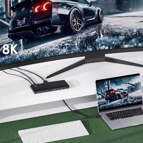Нов USB-C 12 в 1 док станция, 8K DP, Dual 4K HDMI, Ethernet, 130W PD