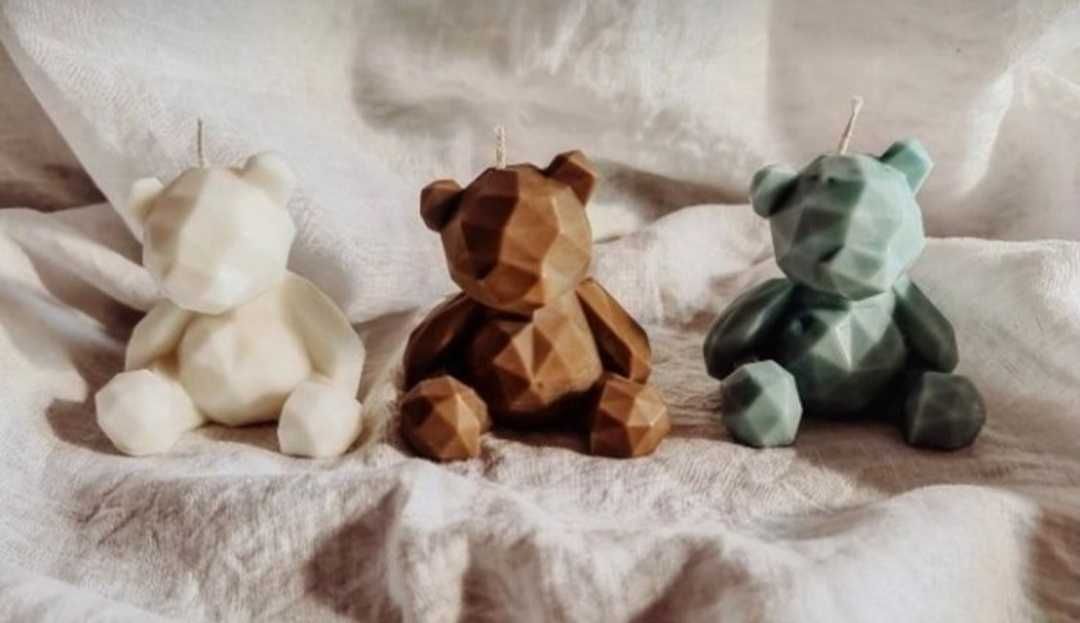 Ароматна свещ мече, candles bear