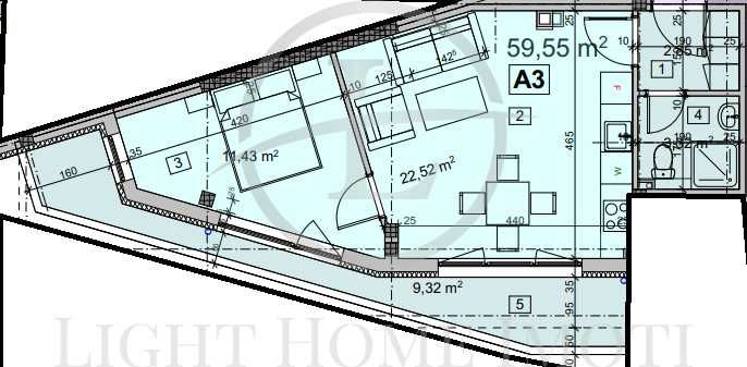 Продава се Двустаен апартамент в Пловдив, Коматево - 65 кв.м за 908 €/кв.м - Снимка #2