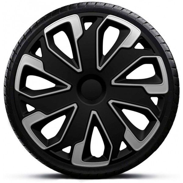 Тасове 15” цола SILVER BLACK – комплект 4 броя