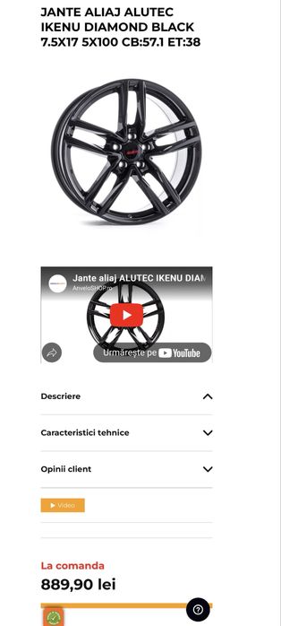 Vand sau schimb jante Alutec Ikenu R17