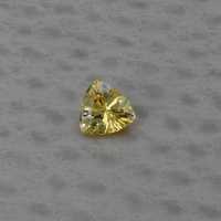 Safir galben intens nemontat 1,23 ct., Ceylon(cod 8699)