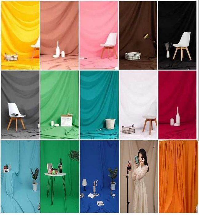 Тканевые профессиональные фотофоны (хромакей) Новые