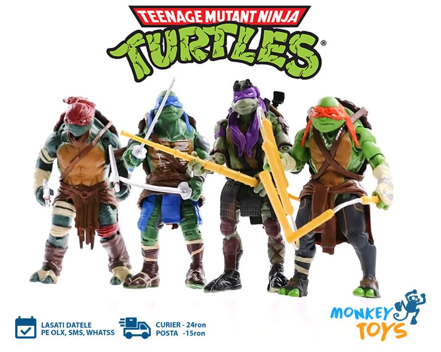 Set 4 Figurine / Jucarii Testoase Ninja - Ninja Turtles