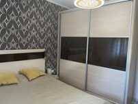 Mobila dormitor: pat dublu, dressing, comoda tv