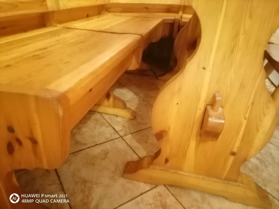 Colțar cu masa lemn