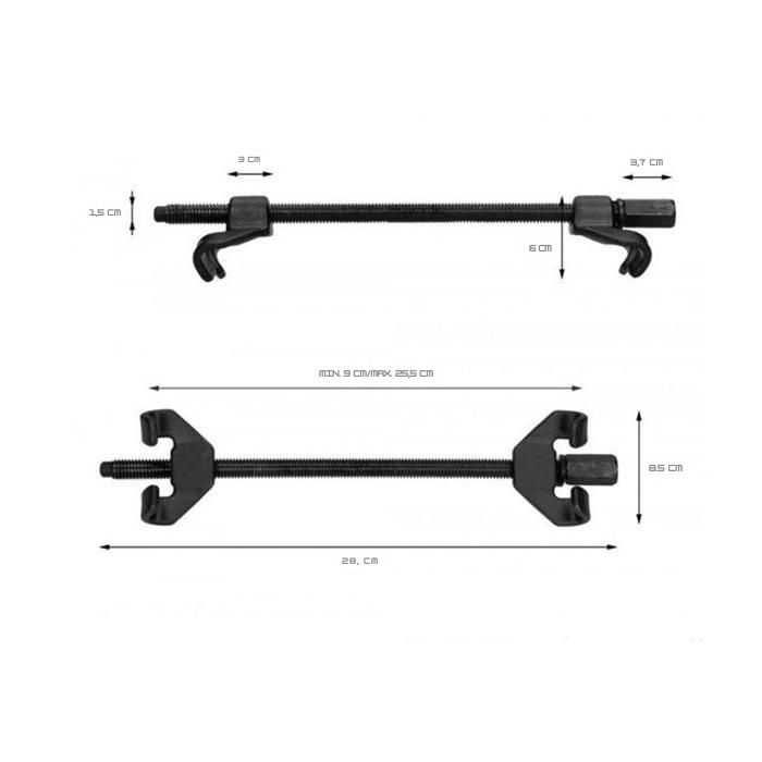 Скоба за пружина - 28см