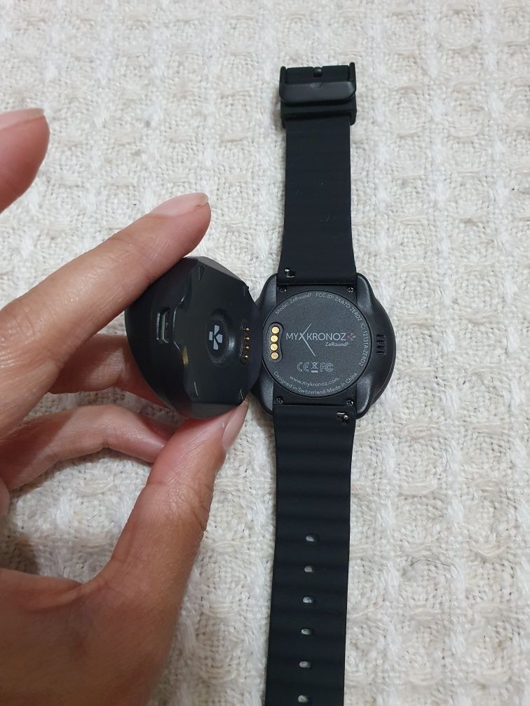 Смарт часовник MyKronoz ZeRound 2, Bluetooth, IP56, Android/IOS, черен