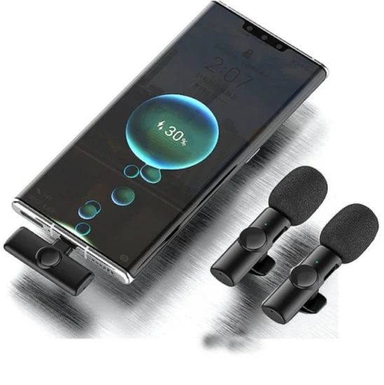 Беспроводной двойной микрофон K9 для Айфон Iphone и Android