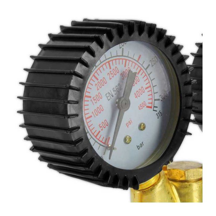 Reductor regulator presiune BLACK argon CO2 cu 2 ceasuri manometre