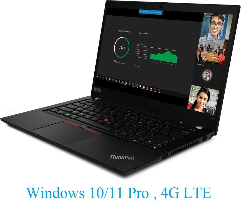 Promo Великден! 14" IPS ThinkPad T14 / Ryzen 7/16GB/ 4G LTE /Win11Pro