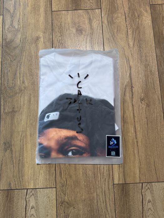 НОВО! Travis Scott Big Head White T-shirt тениска