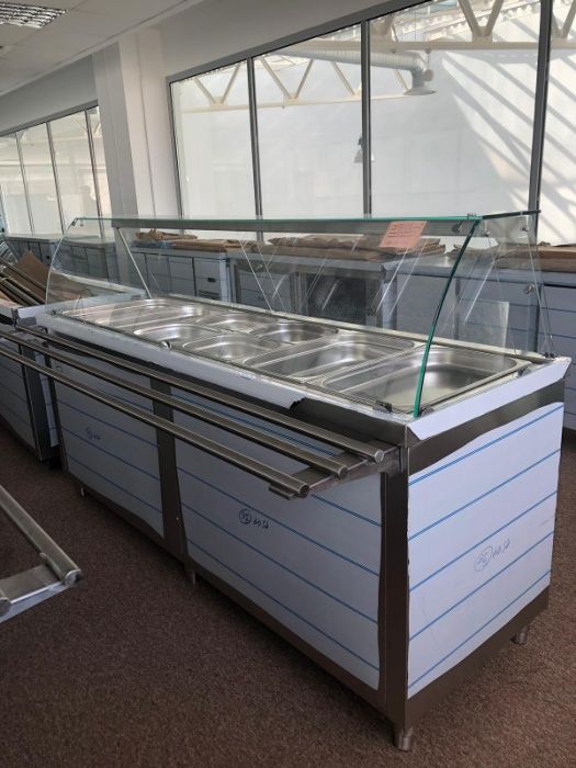 Linii de autoservire Vitrine calde reci