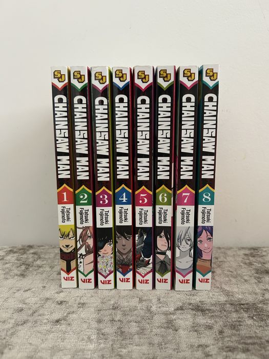 Carti manga demon slayer, chainsaw man, blue lock, etc