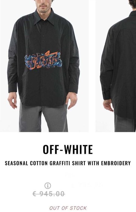 Off White camasa fashion S-M-L oversize, originala, retail 945 euro