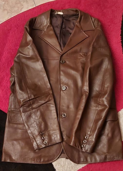 Geaca barbateasca de piele