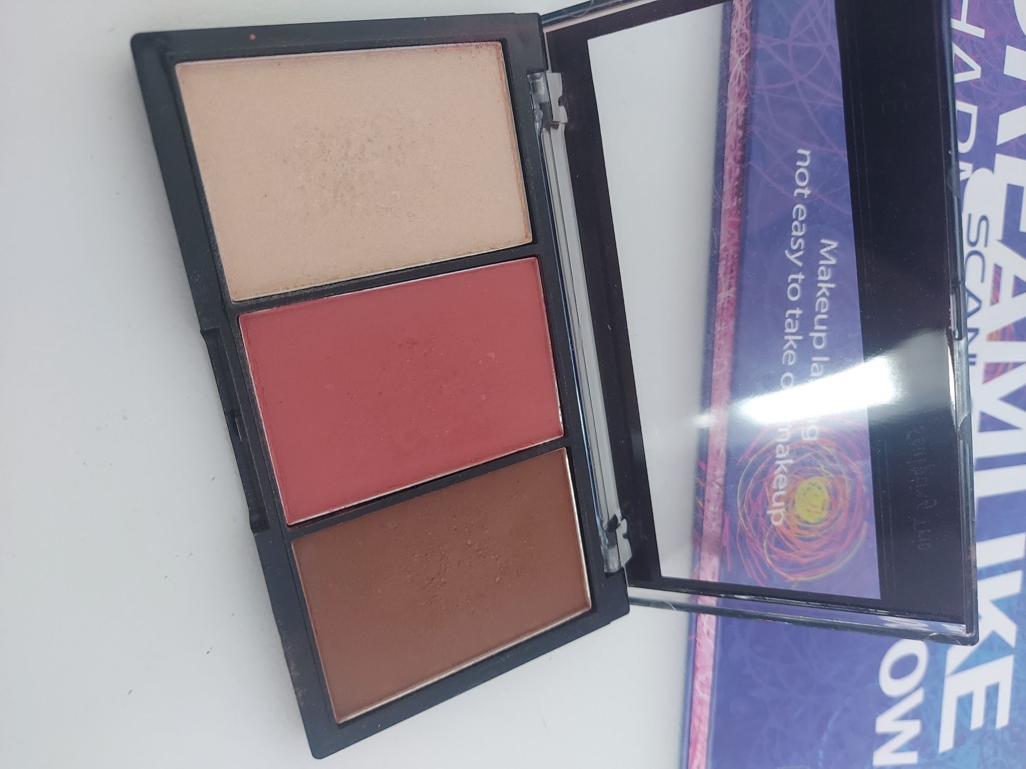 Paleta farduri, iluminator, blush, contouring