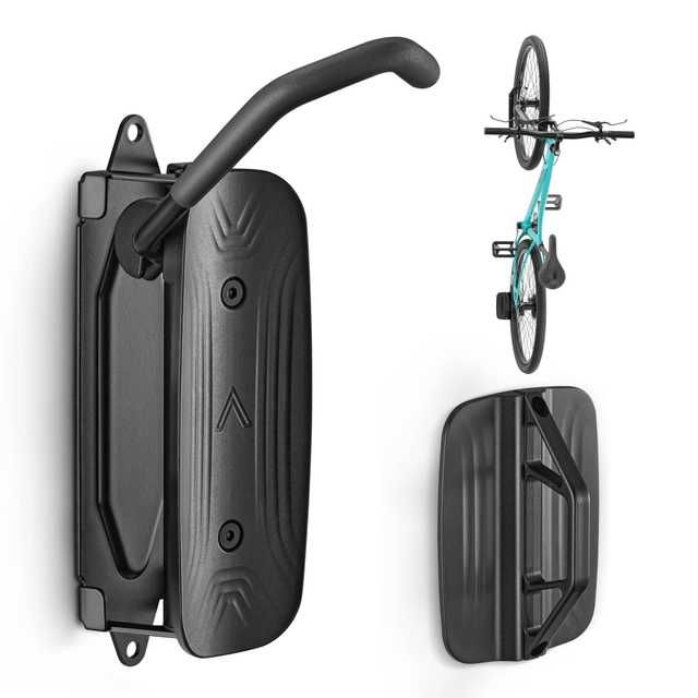 Suport bicicleta monTEK perete rotativ 30 kg negru