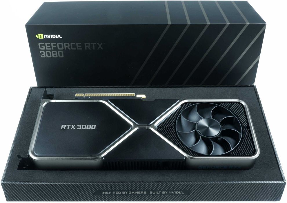 Видео карта GeForce RTX 3080 Founders Edition - Titanium and Black